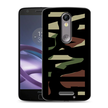 Пластиковый чехол на Lenovo Moto X Force с принтом NAME