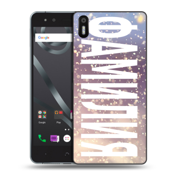 Силиконовый чехол на BQ Aquaris X5 с принтом ФАМИЛИЯ
