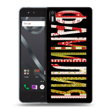 Силиконовый чехол на BQ Aquaris X5 с принтом ФАМИЛИЯ