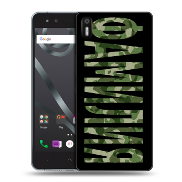 Силиконовый чехол на BQ Aquaris X5 с принтом ФАМИЛИЯ
