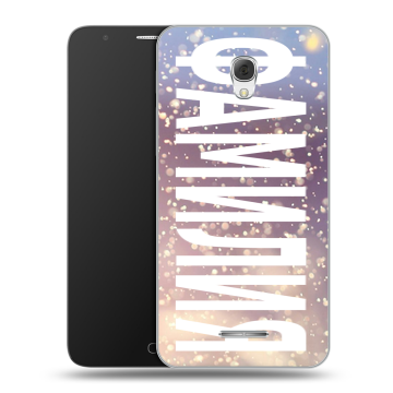 Пластиковый чехол на Alcatel Pop 4 Plus с принтом ФАМИЛИЯ