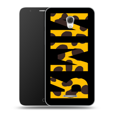 Пластиковый чехол на Alcatel Pop 4 Plus с принтом ИМЯ