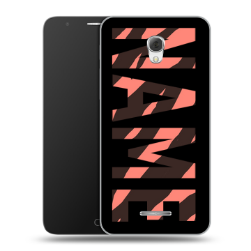 Пластиковый чехол на Alcatel Pop 4 Plus с принтом NAME