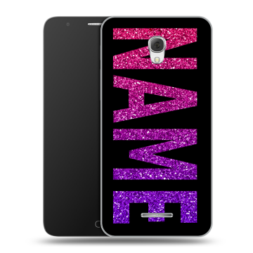 Пластиковый чехол на Alcatel Pop 4 Plus с принтом NAME