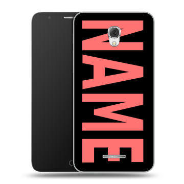 Пластиковый чехол на Alcatel Pop 4 Plus с принтом NAME