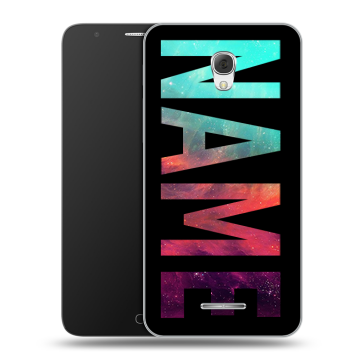 Пластиковый чехол на Alcatel Pop 4 Plus с принтом NAME