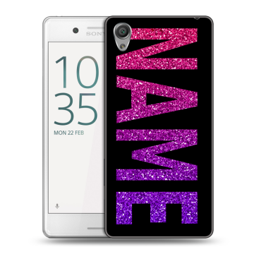 Пластиковый чехол на Sony Xperia X Performance с принтом NAME
