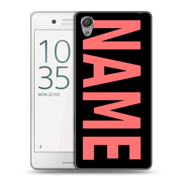 Пластиковый чехол на Sony Xperia X Performance с принтом NAME