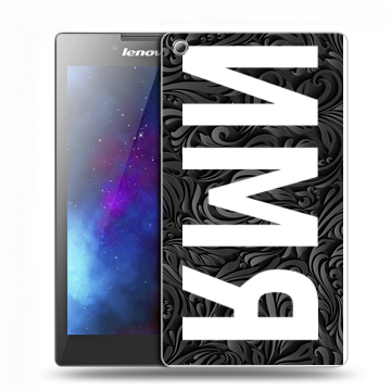 Силиконовый чехол на Lenovo Tab 3 7 с принтом ИМЯ