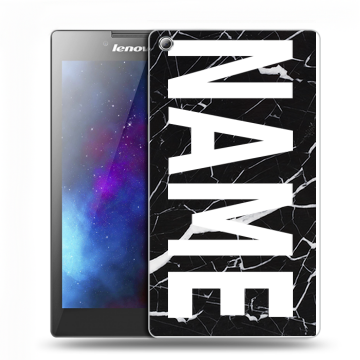 Силиконовый чехол на Lenovo Tab 3 7 с принтом NAME