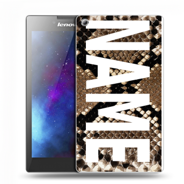 Силиконовый чехол на Lenovo Tab 3 7 с принтом NAME