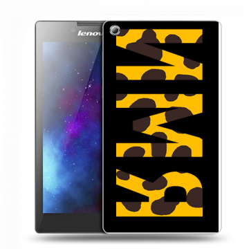 Силиконовый чехол на Lenovo Tab 3 7 с принтом ИМЯ