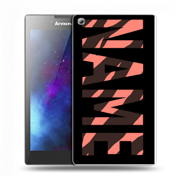 Силиконовый чехол на Lenovo Tab 3 7 с принтом NAME