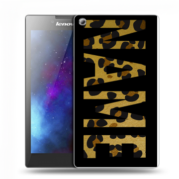 Силиконовый чехол на Lenovo Tab 3 7 с принтом NAME