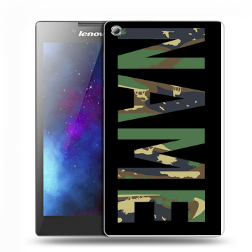 Силиконовый чехол на Lenovo Tab 3 7 с принтом NAME