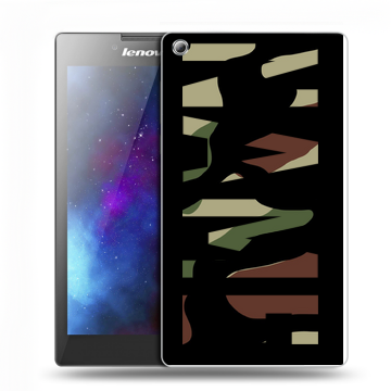 Силиконовый чехол на Lenovo Tab 3 7 с принтом NAME