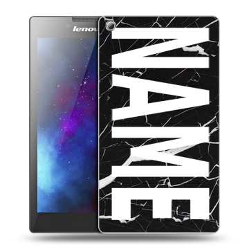 Силиконовый чехол на Lenovo Tab 3 8 с принтом NAME