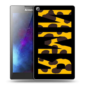 Силиконовый чехол на Lenovo Tab 3 8 с принтом ИМЯ