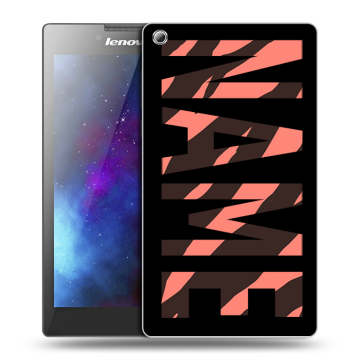 Силиконовый чехол на Lenovo Tab 3 8 с принтом NAME