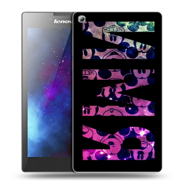 Силиконовый чехол на Lenovo Tab 3 8 с принтом ИМЯ