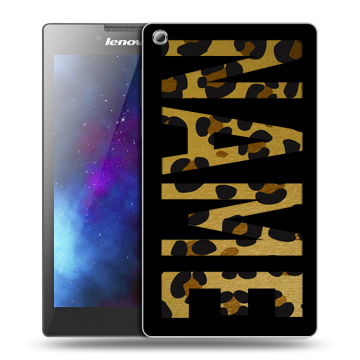 Силиконовый чехол на Lenovo Tab 3 8 с принтом NAME