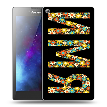 Силиконовый чехол на Lenovo Tab 3 8 с принтом ИМЯ