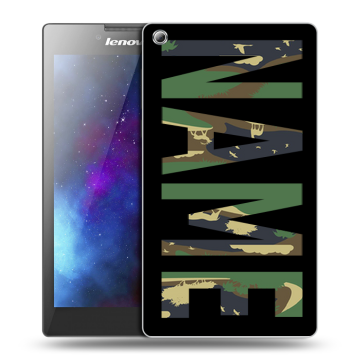 Силиконовый чехол на Lenovo Tab 3 8 с принтом NAME