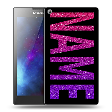 Силиконовый чехол на Lenovo Tab 3 8 с принтом NAME