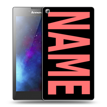 Силиконовый чехол на Lenovo Tab 3 8 с принтом NAME
