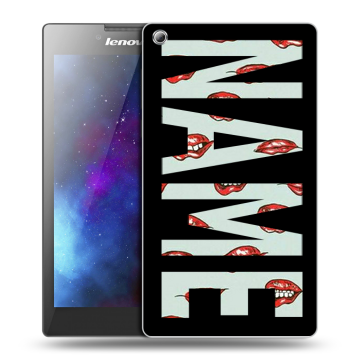 Силиконовый чехол на Lenovo Tab 3 8 с принтом NAME