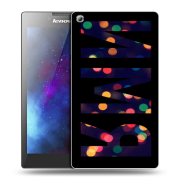 Силиконовый чехол на Lenovo Tab 3 8 с принтом ИМЯ