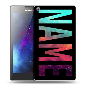 Силиконовый чехол на Lenovo Tab 3 8 с принтом NAME