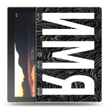 Силиконовый чехол на Lenovo Tab 3 10 с принтом ИМЯ