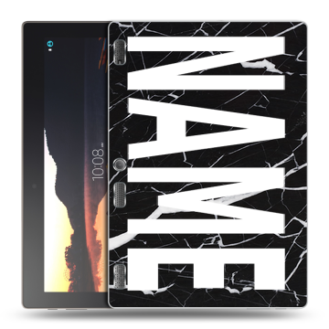 Силиконовый чехол на Lenovo Tab 3 10 с принтом NAME