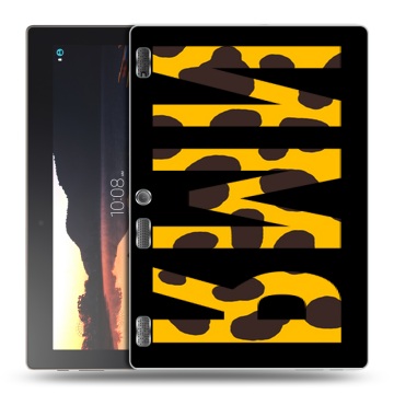 Силиконовый чехол на Lenovo Tab 3 10 с принтом ИМЯ