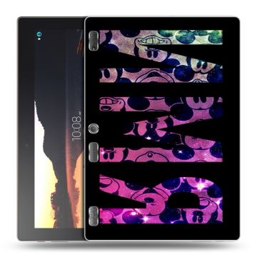 Силиконовый чехол на Lenovo Tab 3 10 с принтом ИМЯ