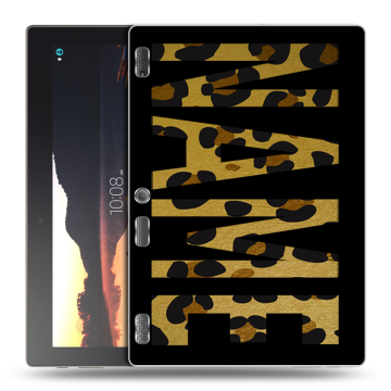 Силиконовый чехол на Lenovo Tab 3 10 с принтом NAME