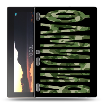 Силиконовый чехол на Lenovo Tab 3 10 с принтом ФАМИЛИЯ