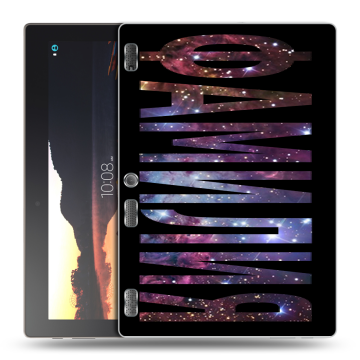 Силиконовый чехол на Lenovo Tab 3 10 с принтом ФАМИЛИЯ
