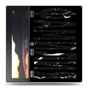Силиконовый чехол на Lenovo Tab 3 10 с принтом ФАМИЛИЯ