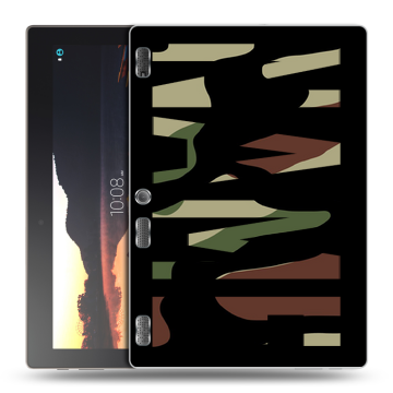 Силиконовый чехол на Lenovo Tab 3 10 с принтом NAME