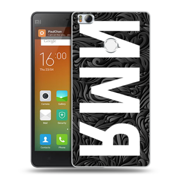 Пластиковый чехол на Xiaomi Mi4S с принтом ИМЯ