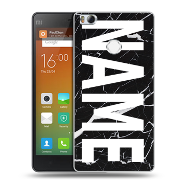 Пластиковый чехол на Xiaomi Mi4S с принтом NAME