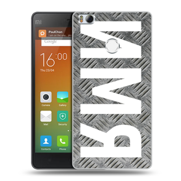 Пластиковый чехол на Xiaomi Mi4S с принтом ИМЯ