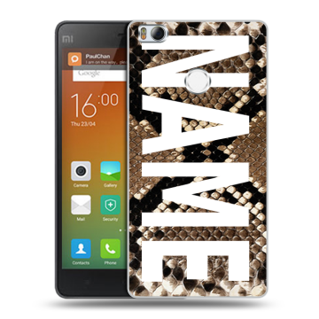 Пластиковый чехол на Xiaomi Mi4S с принтом NAME
