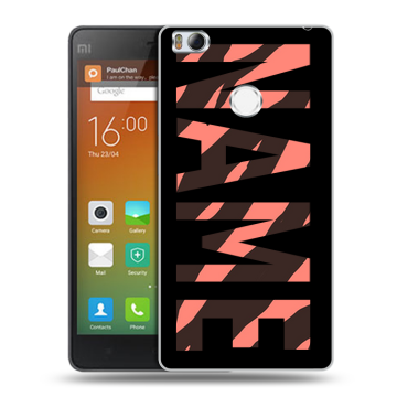 Пластиковый чехол на Xiaomi Mi4S с принтом NAME