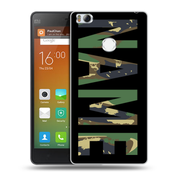 Пластиковый чехол на Xiaomi Mi4S с принтом NAME