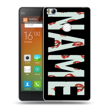 Пластиковый чехол на Xiaomi Mi4S с принтом NAME