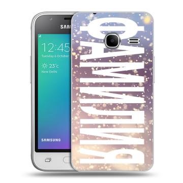 Силиконовый чехол на Samsung Galaxy J1 mini (2016) с принтом ФАМИЛИЯ