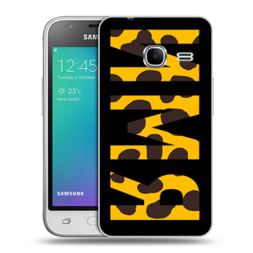Силиконовый чехол на Samsung Galaxy J1 mini (2016) с принтом ИМЯ